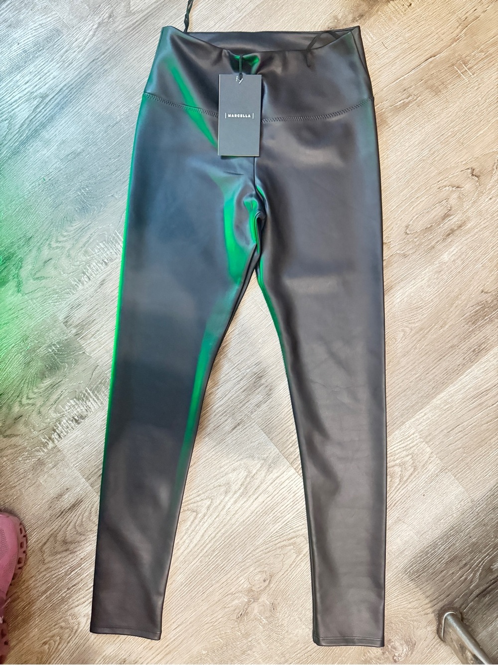 Marcella Kaya Black Vegan leather Leggings. Medium. Brand new.